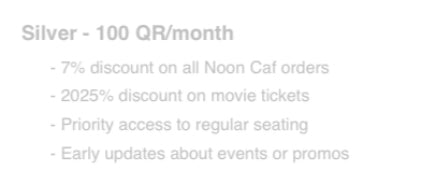 Subscription packages